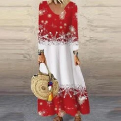 Women's Christmas Casual Dress Shift DressMaxi Long Dress Purple Wine Red Brown White Long Sleeve Plaid Santa Claus Elk Print Fall Winter V Neck Vacation Casual 2022 S M L XL XXL 3XL 4XL 5XL 6XL 38 Women's Christmas Casual Dress Shift DressMaxi Long Dress Purple Wine Red Brown White Long Sleeve Plaid Santa Claus Elk Print Fall Winter V Neck Vacation Casual 2022 S M L XL XXL 3XL 4XL 5XL 6XL -Casual Print Dress Sales aayrvv1664439263270
