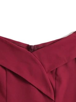 Women's Vintage Tea Dresses Homecoming Dress Cocktail Dress Mini Dress Black Wine Navy Blue Sleeveless Pure Color Backless Summer Spring Fall Off Shoulder 1950s Party Wedding Guest 2023 -Casual Print Dress Sales aeovsk1650968937774