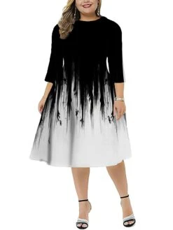 Women‘s Plus Size Christmas Dress Work Dress Santa Claus 3/4 Length Sleeve Winter Fall Midi Dress Christmas Dress Work Dress 11 Women‘s Plus Size Christmas Dress Work Dress Santa Claus 3/4 Length Sleeve Winter Fall Midi Dress Christmas Dress Work Dress -Casual Print Dress Sales akqzyu1669348602800