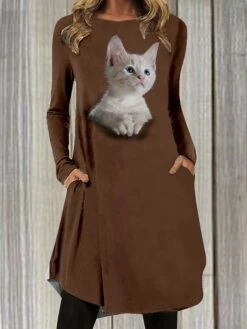 Women's Casual Dress Casual Dress T Shirt Dress Tee Dress Floral Paisley Pocket Print Crew Neck Mini Dress Fashion Outdoor Daily Long Sleeve Regular Fit Black Gray Black Wine Spring Fall S M L XL XXL 22 Women's Casual Dress Casual Dress T Shirt Dress Tee Dress Floral Paisley Pocket Print Crew Neck Mini Dress Fashion Outdoor Daily Long Sleeve Regular Fit Black Gray Black Wine Spring Fall S M L XL XXL -Casual Print Dress Sales aksjvj1671530467687