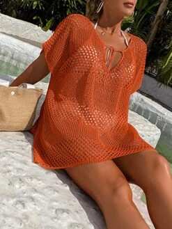 Women's Cover Up Beach Dress Beach Wear Mini Dress Hole Casualy Plain V Neck Short Sleeve Loose Fit Outdoor Daily Black White 2023 Spring Summer One Size 25 Women's Cover Up Beach Dress Beach Wear Mini Dress Hole Casualy Plain V Neck Short Sleeve Loose Fit Outdoor Daily Black White 2023 Spring Summer One Size -Casual Print Dress Sales akxxli1673338619808