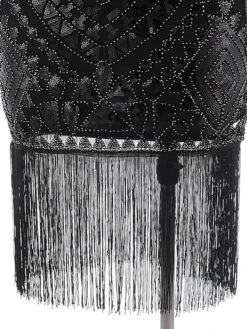 Women's Retro 1920s Fringe Dress Midi Dress Party Halloween Sequins Tassel Fringe Floral Crewneck Short Sleeve Regular Fit Spring Fall 2023 Black Gold S M L XL 15 Women's Retro 1920s Fringe Dress Midi Dress Party Halloween Sequins Tassel Fringe Floral Crewneck Short Sleeve Regular Fit Spring Fall 2023 Black Gold S M L XL -Casual Print Dress Sales alcvuh1692948613393