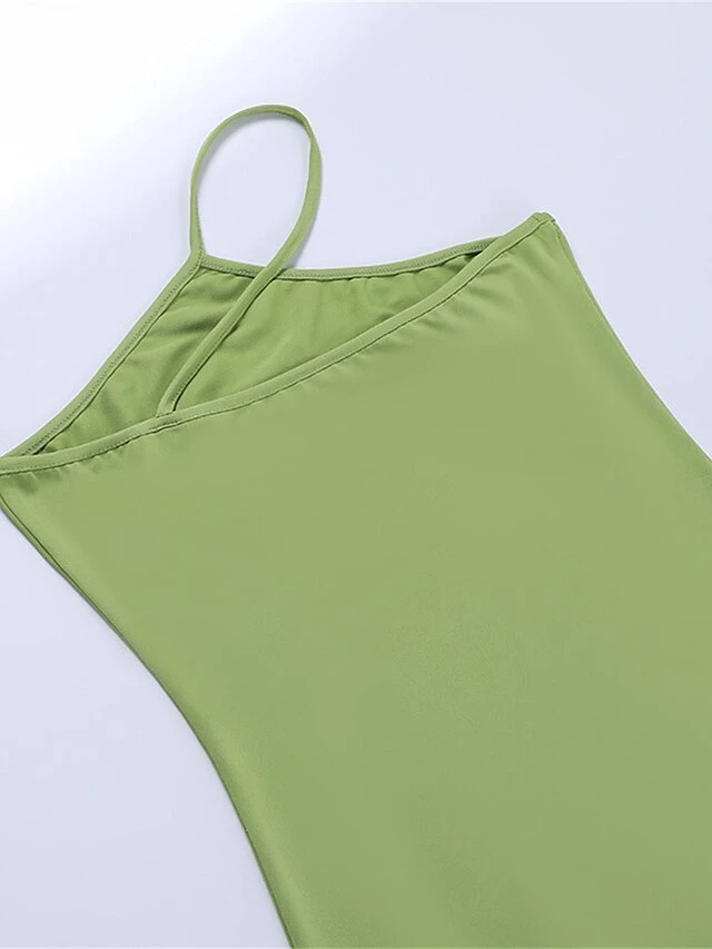 Women's Bodycon Semi Formal Dress Plain Dress Long Dress Maxi Dress Backless Party Holiday Date Fashion Sexy One Shoulder Sleeveless 2023 Regular Fit Black Green Color S M L Size 9 Women's Bodycon Semi Formal Dress Plain Dress Long Dress Maxi Dress Backless Party Holiday Date Fashion Sexy One Shoulder Sleeveless 2023 Regular Fit Black Green Color S M L Size - Image 9