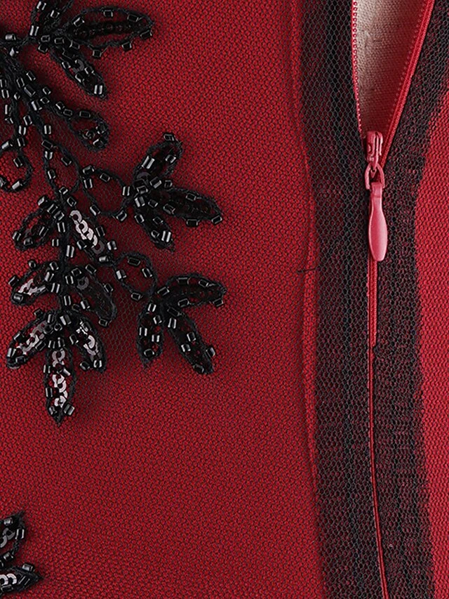 Women's Retro 1920s Fringe Dress Midi Dress Party Halloween Sequins Tassel Fringe Floral Spaghetti Strap Sleeveless Regular Fit Spring Fall 2023 Silver Red S M L XL 8 Women's Retro 1920s Fringe Dress Midi Dress Party Halloween Sequins Tassel Fringe Floral Spaghetti Strap Sleeveless Regular Fit Spring Fall 2023 Silver Red S M L XL - Image 8