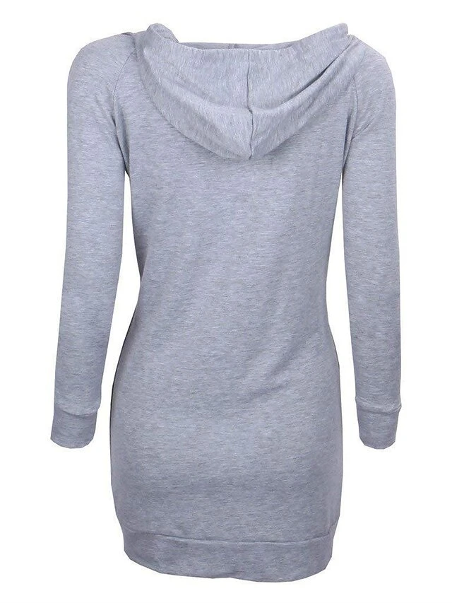 Women's Casual Dress Hoodie Dress Winter Dress Mini Dress Pocket Outdoor Daily Going Out Active Fashion Hooded Long Sleeve 2023 Loose Fit Black Red Navy Blue Color S M L XL XXL Size 12 Women's Casual Dress Hoodie Dress Winter Dress Mini Dress Pocket Outdoor Daily Going Out Active Fashion Hooded Long Sleeve 2023 Loose Fit Black Red Navy Blue Color S M L XL XXL Size - Image 12