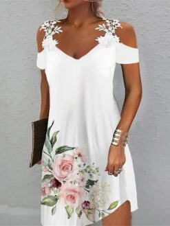 Women's Casual Dress Summer Dress Slip Dress Floral Lace Cold Shoulder Strap Mini Dress Active Fashion Outdoor Daily Short Sleeve Regular Fit Light Pink White Pink Summer Spring S M L XL XXL 7 Women's Casual Dress Summer Dress Slip Dress Floral Lace Cold Shoulder Strap Mini Dress Active Fashion Outdoor Daily Short Sleeve Regular Fit Light Pink White Pink Summer Spring S M L XL XXL -Casual Print Dress Sales bbieav1686305652203