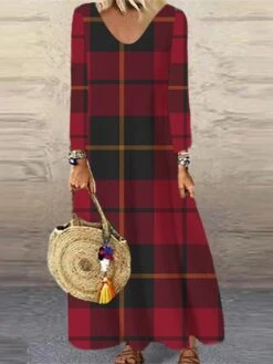 Women's Christmas Casual Dress Shift DressMaxi Long Dress Wine Red Brown Navy Blue White Long Sleeve Plaid Santa Claus Elk Print Fall Winter V Neck Vacation Casual 2022 S M L XL XXL 3XL 4XL 5XL 6XL 7 Women's Christmas Casual Dress Shift DressMaxi Long Dress Wine Red Brown Navy Blue White Long Sleeve Plaid Santa Claus Elk Print Fall Winter V Neck Vacation Casual 2022 S M L XL XXL 3XL 4XL 5XL 6XL -Casual Print Dress Sales bersiy1664511203812