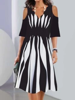 Women's Casual Dress Summer Dress Print Dress Floral Geometric Cold Shoulder Print Scalloped Neck Mini Dress Fashion Streetwear Outdoor Daily Half Sleeve Loose Fit Black Navy Blue Blue Summer Spring 5 Women's Casual Dress Summer Dress Print Dress Floral Geometric Cold Shoulder Print Scalloped Neck Mini Dress Fashion Streetwear Outdoor Daily Half Sleeve Loose Fit Black Navy Blue Blue Summer Spring -Casual Print Dress Sales bgzzyh1688469263062