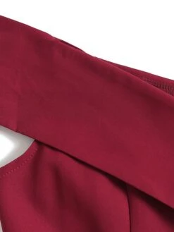 Women's Vintage Tea Dresses Homecoming Dress Cocktail Dress Mini Dress Black Wine Navy Blue Sleeveless Pure Color Backless Summer Spring Fall Off Shoulder 1950s Party Wedding Guest 2023 -Casual Print Dress Sales bmhuyo1650968937399