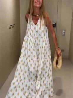 Women's Long Dress Maxi Dress Casual Dress Chiffon Dress Swing Dress Geometric Fashion Streetwear Outdoor Daily Holiday Print Sleeveless V Neck Dress Loose Fit White Summer Spring S M L XL XXL 11 Women's Long Dress Maxi Dress Casual Dress Chiffon Dress Swing Dress Geometric Fashion Streetwear Outdoor Daily Holiday Print Sleeveless V Neck Dress Loose Fit White Summer Spring S M L XL XXL -Casual Print Dress Sales burdne1684380501227