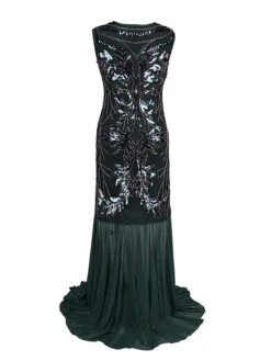 Women's Retro 1920s Sequin Dress Long Dress Maxi Dress Party Evening Party Sequins Patchwork Floral V Neck Sleeveless Regular Fit Spring Fall 2023 Black Red S M L XL 9 Women's Retro 1920s Sequin Dress Long Dress Maxi Dress Party Evening Party Sequins Patchwork Floral V Neck Sleeveless Regular Fit Spring Fall 2023 Black Red S M L XL -Casual Print Dress Sales casegv1693533782937