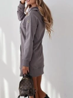 Women's Casual Dress Hoodie Dress Mini Dress Active Daily Outdoor Holiday Vacation Hoodie Pocket Solid Color Loose Fit ArmyGreen Black Blue S M L XL XXL 36 Women's Casual Dress Hoodie Dress Mini Dress Active Daily Outdoor Holiday Vacation Hoodie Pocket Solid Color Loose Fit ArmyGreen Black Blue S M L XL XXL -Casual Print Dress Sales ckchqf1695644528680