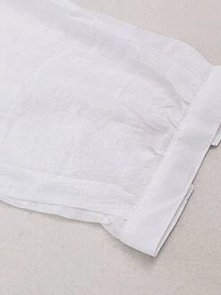 Women's Cover Up Beach Dress Beach Wear Midi Dress Button Basic Casual Plain Stand Collar Long Sleeve Loose Fit Outdoor Daily White 2023 Fall Spring One Size -Casual Print Dress Sales cmypow1673421342686