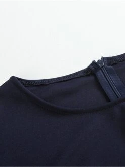 Women‘s Plus Size Curve Work Dress Floral Crew Neck Print 3/4 Length Sleeve Spring Fall Elegant Casual Midi Dress Formal Work Dress -Casual Print Dress Sales cnoqjk1630916631963