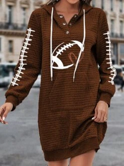 Women's Casual Dress Hoodie Dress Winter Dress Geometric Football Button Pocket Hooded Mini Dress Fashion Streetwear Outdoor Daily Long Sleeve Loose Fit Black Pink Red Fall Winter S M L XL XXL 11 Women's Casual Dress Hoodie Dress Winter Dress Geometric Football Button Pocket Hooded Mini Dress Fashion Streetwear Outdoor Daily Long Sleeve Loose Fit Black Pink Red Fall Winter S M L XL XXL -Casual Print Dress Sales cnvncs1694677865306