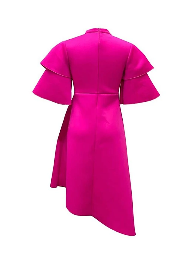 Women‘s Plus Size Curve Party Dress Solid Color Crew Neck Half Sleeve Spring Fall Elegant Modern Maxi Long Dress Formal Party Dress 10 Women‘s Plus Size Curve Party Dress Solid Color Crew Neck Half Sleeve Spring Fall Elegant Modern Maxi Long Dress Formal Party Dress - Image 10