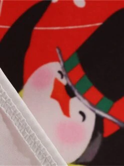 Women's Christmas Knee Length Dress Blue Purple Wine Gray Green Black Red Light Blue Long Sleeve Print Bow Print Fall Winter Round Neck Casual Vintage2021 S M L XL XXL -Casual Print Dress Sales cpurvr1629971948352