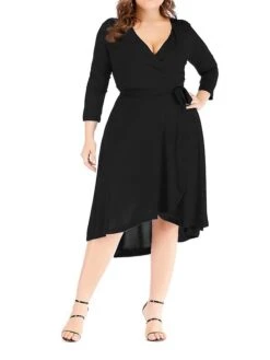 Women's Plus Size Curve Work Dress Black Dress A Line Dress Fashion Midi Dress Lace Up Asymmetrical V Neck 3/4 Length Sleeve Plain Loose Fit Black Blue Fall XL XXL 3XL 4XL 5XL 13 Women's Plus Size Curve Work Dress Black Dress A Line Dress Fashion Midi Dress Lace Up Asymmetrical V Neck 3/4 Length Sleeve Plain Loose Fit Black Blue Fall XL XXL 3XL 4XL 5XL -Casual Print Dress Sales cqxiaq1693203428451