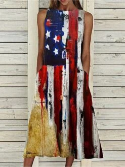 Women‘s A Line Dress Midi Dress Sleeveless Floral Pocket Cold Shoulder Print Spring Summer Round Neck Casual Vintage Going Out 2023 S M L XL XXL Cotton 15 Women‘s A Line Dress Midi Dress Sleeveless Floral Pocket Cold Shoulder Print Spring Summer Round Neck Casual Vintage Going Out 2023 S M L XL XXL Cotton -Casual Print Dress Sales cwhrti1617761865956