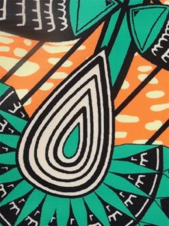 Women's Plus Size Curve Party Dress Bodycon Sheath Dress Floral Geometric Midi Dress Sleeveless Mesh Backless Strapless Fashion Party Orange Fall Winter XL XXL 3XL 4XL -Casual Print Dress Sales cybtmm1694425966382