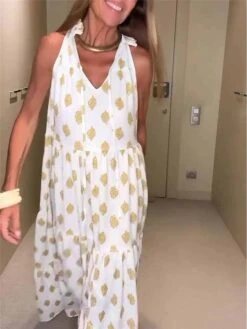 Women's Long Dress Maxi Dress Casual Dress Chiffon Dress Swing Dress Geometric Fashion Streetwear Outdoor Daily Holiday Print Sleeveless V Neck Dress Loose Fit White Summer Spring S M L XL XXL 12 Women's Long Dress Maxi Dress Casual Dress Chiffon Dress Swing Dress Geometric Fashion Streetwear Outdoor Daily Holiday Print Sleeveless V Neck Dress Loose Fit White Summer Spring S M L XL XXL -Casual Print Dress Sales dhhokd1684380501823