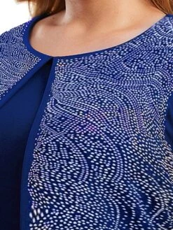 Women's Plus Size Curve Party Dress Cocktail Dress Sheath Dress Solid Color Midi Dress 3/4 Length Sleeve Patchwork Fake Two Piece Crew Neck Fashion Party Black Wine Fall Winter XL XXL 3XL 4XL 5XL 22 Women's Plus Size Curve Party Dress Cocktail Dress Sheath Dress Solid Color Midi Dress 3/4 Length Sleeve Patchwork Fake Two Piece Crew Neck Fashion Party Black Wine Fall Winter XL XXL 3XL 4XL 5XL -Casual Print Dress Sales dkylib1695362733097