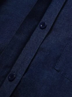 Women's Shirt Dress Casual Dress Shift Dress Midi Dress Outdoor Winter Dress Daily Polyester Basic Casual Shirt Collar Button Pocket Long Sleeve Winter Fall Spring 2023 Regular Fit Black Navy Blue -Casual Print Dress Sales dljefp1683610994375