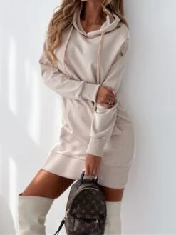 Women's Casual Dress Hoodie Dress Mini Dress Active Daily Outdoor Holiday Vacation Hoodie Pocket Solid Color Loose Fit ArmyGreen Black Blue S M L XL XXL 27 Women's Casual Dress Hoodie Dress Mini Dress Active Daily Outdoor Holiday Vacation Hoodie Pocket Solid Color Loose Fit ArmyGreen Black Blue S M L XL XXL -Casual Print Dress Sales dqynbz1695644524086