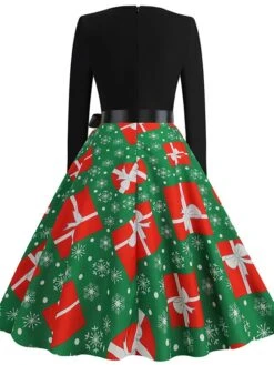 Women's Christmas Swing Dress Vintage Dress Midi Dress Green Blue Light Green Long Sleeve Santa Claus Bow Winter Fall Autumn Crew Neck Fashion Daily Date 2022 S M L XL XXL 3XL 37 Women's Christmas Swing Dress Vintage Dress Midi Dress Green Blue Light Green Long Sleeve Santa Claus Bow Winter Fall Autumn Crew Neck Fashion Daily Date 2022 S M L XL XXL 3XL -Casual Print Dress Sales dvokfl1667894621901