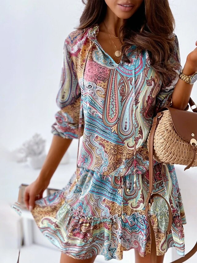 Women's Boho Dress Long Dress Maxi Dress Red Blue Purple Long Sleeve Print Print Summer Spring V Neck Casual Winter Dress Fall Dress Loose Fit Linen XS S M L XL 2XL 3XL 13 Women's Boho Dress Long Dress Maxi Dress Red Blue Purple Long Sleeve Print Print Summer Spring V Neck Casual Winter Dress Fall Dress Loose Fit Linen XS S M L XL 2XL 3XL - Image 13