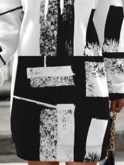 Women's Casual Dress Hoodie Dress Winter Dress Geometric Plaid Print Hooded Mini Dress Fashion Streetwear Outdoor Daily Long Sleeve Loose Fit Black Fall Winter S M L XL XXL 5 Women's Casual Dress Hoodie Dress Winter Dress Geometric Plaid Print Hooded Mini Dress Fashion Streetwear Outdoor Daily Long Sleeve Loose Fit Black Fall Winter S M L XL XXL -Casual Print Dress Sales dxjlha1694056780956