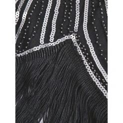 Women's Retro 1920s Fringe Dress Midi Dress Party Holiday Sequins Tassel Fringe Geometric Crewneck Short Sleeve Regular Fit Spring Fall 2023 Silver Black XS S M L 30 Women's Retro 1920s Fringe Dress Midi Dress Party Holiday Sequins Tassel Fringe Geometric Crewneck Short Sleeve Regular Fit Spring Fall 2023 Silver Black XS S M L -Casual Print Dress Sales dyceyj1692674897619