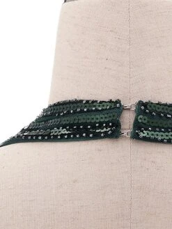 Women's Retro 1920s Sequin Dress Mini Dress Party Halloween Sequins Patchwork Floral Halter Neck Sleeveless Regular Fit Spring Fall 2023 Black Green S M L XL -Casual Print Dress Sales eghald1693212158041