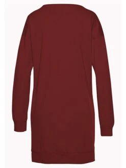 Women's Casual Dress Christmas Dress Sweatshirt Dress Santa Claus Ugly Christmas Pocket Print Crew Neck Mini Dress Fashion Streetwear Outdoor Christmas Long Sleeve Loose Fit Dark Red Red Burgundy -Casual Print Dress Sales ertfit1694675789556