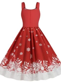 Women's Christmas Midi Dress Black Red Sleeveless Santa Claus Print Spring Summer Spaghetti Strap 2022 S M L XL 2XL 21 Women's Christmas Midi Dress Black Red Sleeveless Santa Claus Print Spring Summer Spaghetti Strap 2022 S M L XL 2XL -Casual Print Dress Sales eshdob1667980441108