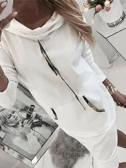 Women's Hoodie Dress Winter Dress A Line Dress Mini Dress White Pink Light Grey Long Sleeve Pure Color Pocket Spring Fall Winter Hooded Stylish Vacation Fall Dress Loose Fit 2023 S M L XL XXL 3XL 9 Women's Hoodie Dress Winter Dress A Line Dress Mini Dress White Pink Light Grey Long Sleeve Pure Color Pocket Spring Fall Winter Hooded Stylish Vacation Fall Dress Loose Fit 2023 S M L XL XXL 3XL -Casual Print Dress Sales ezzsji1656575601542