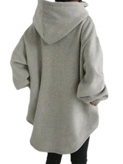 Women's Casual Dress Hoodie Dress Mini Dress Daily Casual Outdoor Vacation Going Out Hoodie Pocket Pure Color Regular Fit Black Blue Gray S M L XL XXL -Casual Print Dress Sales favbzp1695027785650