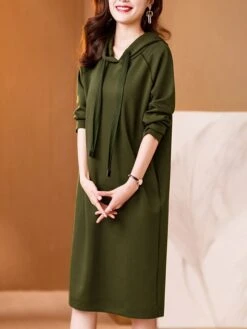 Women's Plus Size Curve Casual Dress Hoodie Dress Winter Dress Plain Midi Dress Long Sleeve Ruched Hooded Fashion Outdoor Black Red Fall Winter L XL XXL 3XL 4XL 22 Women's Plus Size Curve Casual Dress Hoodie Dress Winter Dress Plain Midi Dress Long Sleeve Ruched Hooded Fashion Outdoor Black Red Fall Winter L XL XXL 3XL 4XL -Casual Print Dress Sales fldbtg1694586685751