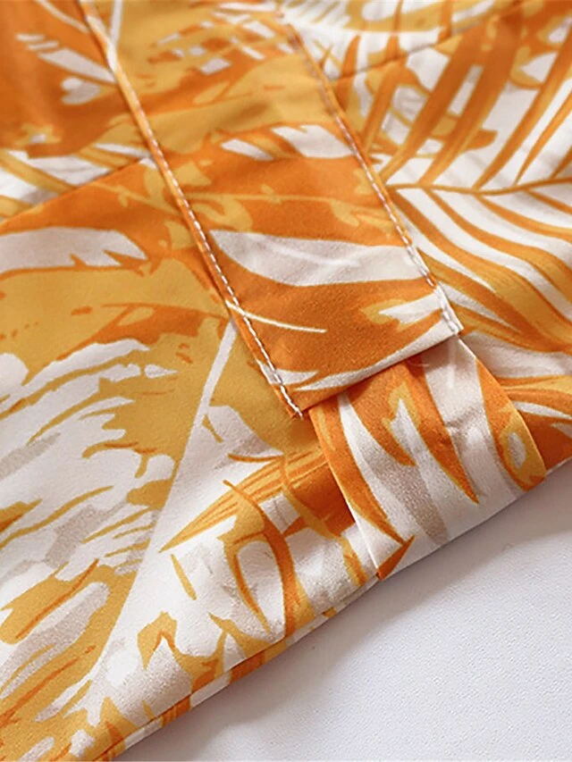 Women's Shirt Dress Casual Dress Swing Dress Maxi Long Dress Outdoor Daily Date Polyester Fashion Casual Shirt Collar Lace Up Button Long Sleeve Fall Winter 2023 Loose Fit Blue Orange Leaf S M L XL 7 Women's Shirt Dress Casual Dress Swing Dress Maxi Long Dress Outdoor Daily Date Polyester Fashion Casual Shirt Collar Lace Up Button Long Sleeve Fall Winter 2023 Loose Fit Blue Orange Leaf S M L XL - Image 7