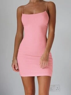 Women's Party Dress Bodycon Sheath Dress Mini Dress Black Pink Brown Sleeveless Pure Color Summer Spring Spaghetti Strap Hot Summer Dress Slim 2023 S M L XL XXL 7 Women's Party Dress Bodycon Sheath Dress Mini Dress Black Pink Brown Sleeveless Pure Color Summer Spring Spaghetti Strap Hot Summer Dress Slim 2023 S M L XL XXL -Casual Print Dress Sales fnklre1642581648199