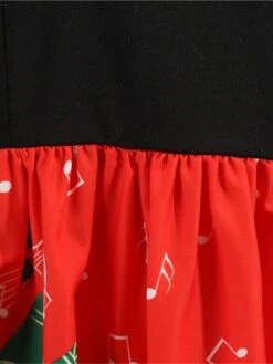 Women's Christmas Knee Length Dress Blue Purple Wine Gray Green Black Red Light Blue Long Sleeve Print Bow Print Fall Winter Round Neck Casual Vintage2021 S M L XL XXL -Casual Print Dress Sales fpajhl1629971946347