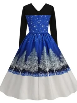 Women's Christmas Swing Dress Vintage DressKnee Length Dress Blue Royal Blue Light Blue Black Long Sleeve Santa Claus Elk Snowman Print Fall Winter Crew Neck Vacation Vintage 2022 S M L XL XXL 3XL 22 Women's Christmas Swing Dress Vintage DressKnee Length Dress Blue Royal Blue Light Blue Black Long Sleeve Santa Claus Elk Snowman Print Fall Winter Crew Neck Vacation Vintage 2022 S M L XL XXL 3XL -Casual Print Dress Sales ftuzzn1665293394304