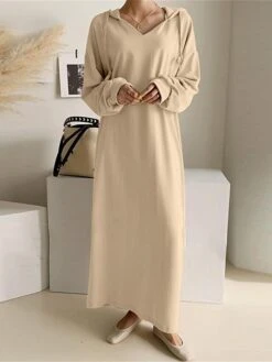 Women's Plus Size Curve Casual Dress Hoodie Dress Solid Color Long Dress Maxi Dress Long Sleeve Pocket Hooded Fashion Outdoor Black Khaki Fall Winter L XL XXL 3XL 4XL 19 Women's Plus Size Curve Casual Dress Hoodie Dress Solid Color Long Dress Maxi Dress Long Sleeve Pocket Hooded Fashion Outdoor Black Khaki Fall Winter L XL XXL 3XL 4XL -Casual Print Dress Sales fwpzpp1693970746102