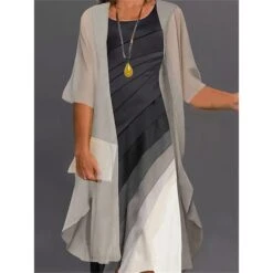 Women‘s Plus Size Curve Wedding Guest Two Piece Dress Casual Dress Elegant Gradient Knee Length Dress Round Neck Print Half Sleeve Work Casual Daily Fall Spring Dress 14 Women‘s Plus Size Curve Wedding Guest Two Piece Dress Casual Dress Elegant Gradient Knee Length Dress Round Neck Print Half Sleeve Work Casual Daily Fall Spring Dress -Casual Print Dress Sales fzbohw1647491219665