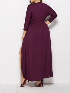 Women's Plus Size Work Dress Black Dress A Line Dress Fashion Long Dress Maxi Dress Ruched V Neck Long Sleeve Plain Loose Fit Black Wine Dark Green Fall XL XXL 3XL 4XL 24 Women's Plus Size Work Dress Black Dress A Line Dress Fashion Long Dress Maxi Dress Ruched V Neck Long Sleeve Plain Loose Fit Black Wine Dark Green Fall XL XXL 3XL 4XL -Casual Print Dress Sales genzlv1693203505231
