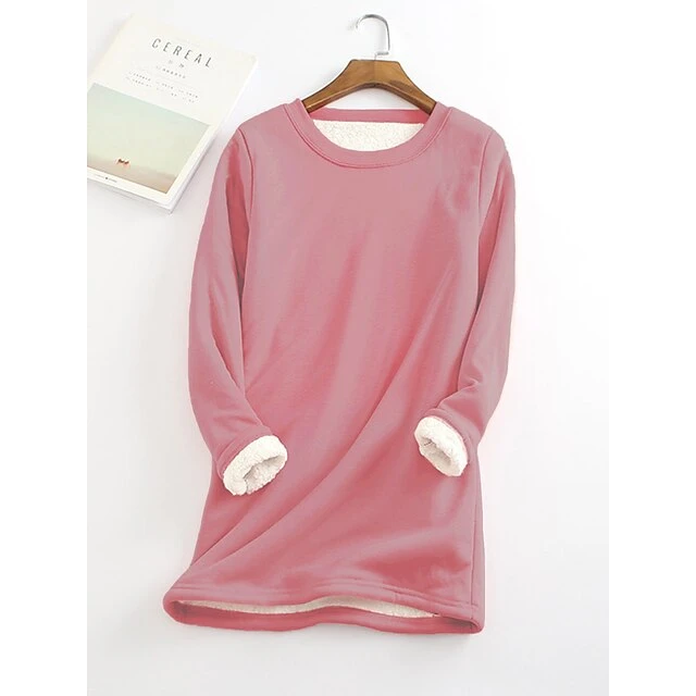Women's Casual Dress Sweatshirt Dress Winter Dress Mini Dress Teddy Fleece Home Daily Going Out Basic Casual Crew Neck Long Sleeve Regular Fit Wine Red Big Red Black Color S M L XL XXL Size 15 Women's Casual Dress Sweatshirt Dress Winter Dress Mini Dress Teddy Fleece Home Daily Going Out Basic Casual Crew Neck Long Sleeve Regular Fit Wine Red Big Red Black Color S M L XL XXL Size - Image 15