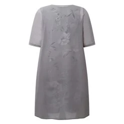 Women's Plus Size Curve Two Piece Dress Floral Round Neck Print 3 4 Length Sleeve Spring Summer Work Casual Midi Dress Casual Daily Dress -Casual Print Dress Sales gtxngh1669282296847