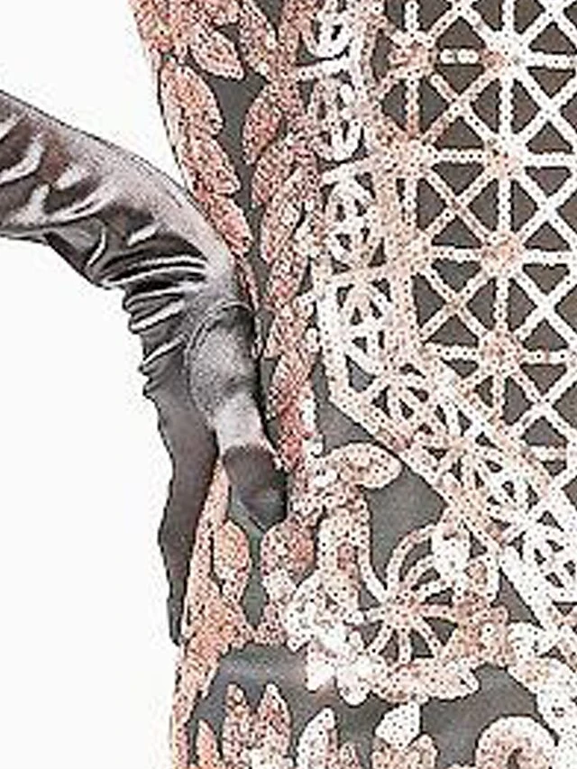 Women's Retro 1920s Sequin Dress Long Dress Maxi Dress Party Halloween Sequins Patchwork Floral Deep U Sleeveless Regular Fit Spring Fall 2023 Red Gold XS S M L 8 Women's Retro 1920s Sequin Dress Long Dress Maxi Dress Party Halloween Sequins Patchwork Floral Deep U Sleeveless Regular Fit Spring Fall 2023 Red Gold XS S M L - Image 8