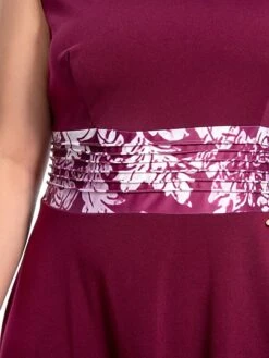 Women‘s Plus Size Curve Dress Set Print Crew Neck Long Sleeve Spring Fall Elegant Maxi Long Dress Formal Party Dress -Casual Print Dress Sales gwhzoi1694769842238