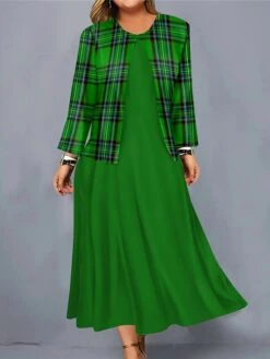 Women's Christmas Plus Size Curve Casual Dress Dress Set Two Piece Dress Plaid Midi Dress Long Sleeve Print Crew Neck Fashion Outdoor Wine Blue Fall Winter L XL XXL 3XL 4XL 6 Women's Christmas Plus Size Curve Casual Dress Dress Set Two Piece Dress Plaid Midi Dress Long Sleeve Print Crew Neck Fashion Outdoor Wine Blue Fall Winter L XL XXL 3XL 4XL -Casual Print Dress Sales gyxytf1697170154520